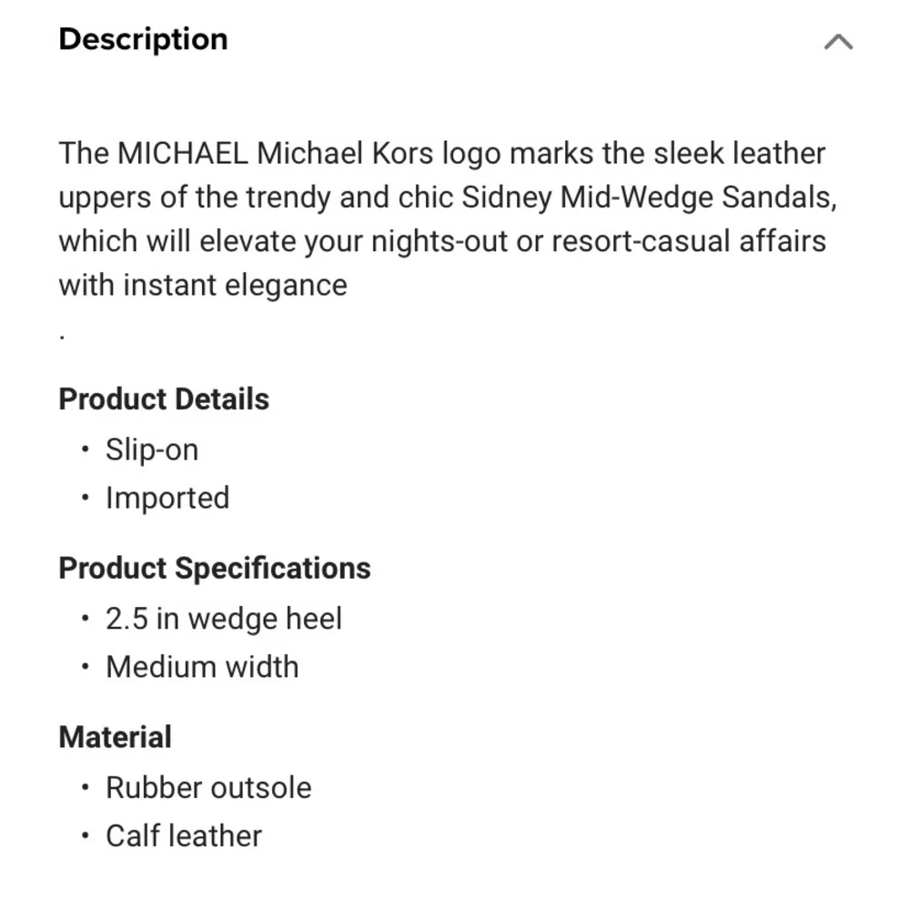 Michael Kors Sidney mid wedge NWT BLACK size 9 - Picture 3 of 5